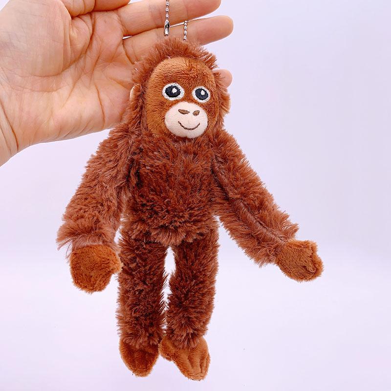 20cm Cute Little Monkey Pendant Plush Plushies Doll Bag Pendant Soft Stuffed Backpack Keychain