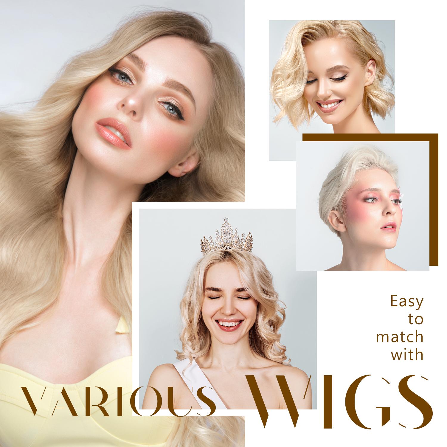 Dreamlover Brown Black Wig Grip Band 2pcs for Women Adjustable Headband for Keeping Wigs in Place Non Slip Comfortable Breathable Hair Styling Tool SpringStatements