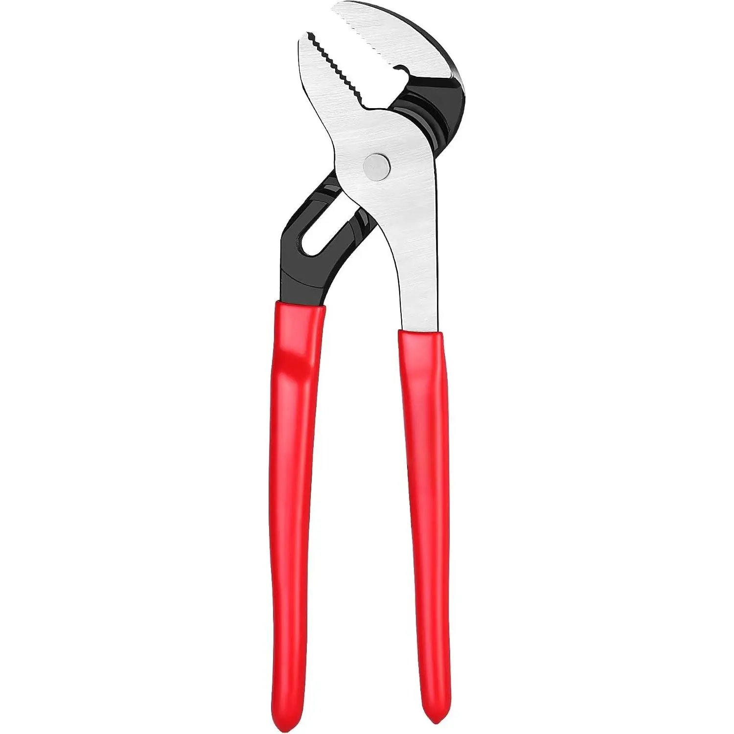 Joint Pliers, 8" Adjustable Water Pump Pliers |  Locks Plier with 5 Jaw Positions, Serrated  and Comfort Dip-grip Handle, for Plumbing Repair and  Maintenance
