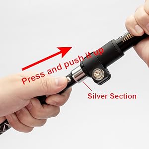 Aluminum Collapsible Ultralight Travel Trekking Hiking Pole for Men and Women