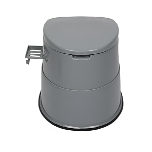 Outvita Portable Toilet, Outdoor Lightweight Porta Potty with Detachable Inner Bucket Removable Toilet Paper Holder for Camping Boat RV Hiking Living Room
