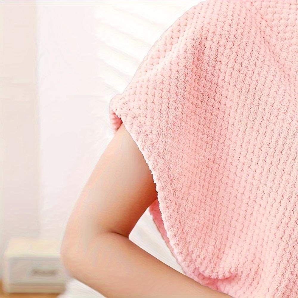 Wearable Bath Towel, 1 Count Soft Absorbent Bathrobe with Pocket, Bathrobe for Women, Bathroom Supplies for Home Hotel Salon