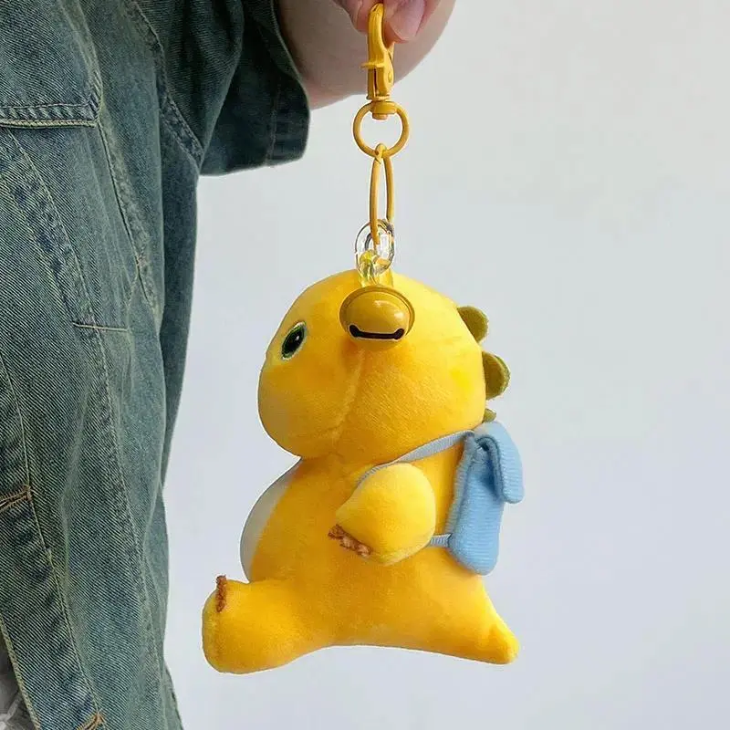 Cartoon Milk Dragon Plush Pendant Toy Nailong Stuffed Animal Dinosaur Bag Accessory Keychain Anime Fluffy Home Decor Kids Gifts