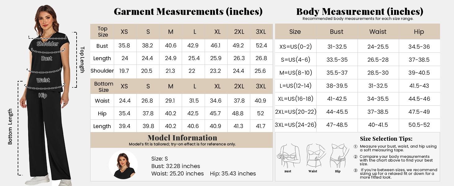 Casly Lamiit 2 Piece Outfits for Women Summer Casual V Neck Cap Sleeve Top & Wide Leg Pant Set Travel Lounge Clothes Soft Fabric Multiple Colors