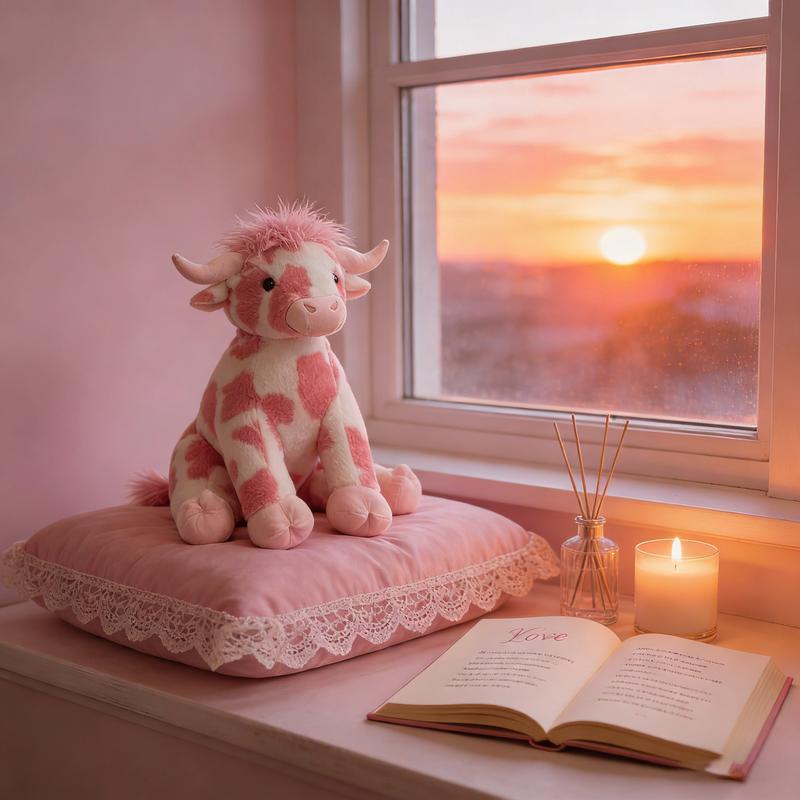 10 - inch Highland Cow Stuffed Animal: Ultra - cute Fluffy Plush Gift! Realistic Figure & Weighted Design for Ideal Decor or Toy