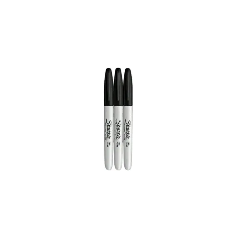 Sharpie Fine Tip Permanent Markers, Quick-Dry Fade-Resistant, Ideal for Wood Plastic Metal Paper, Office Supplies, 3/6 Pack