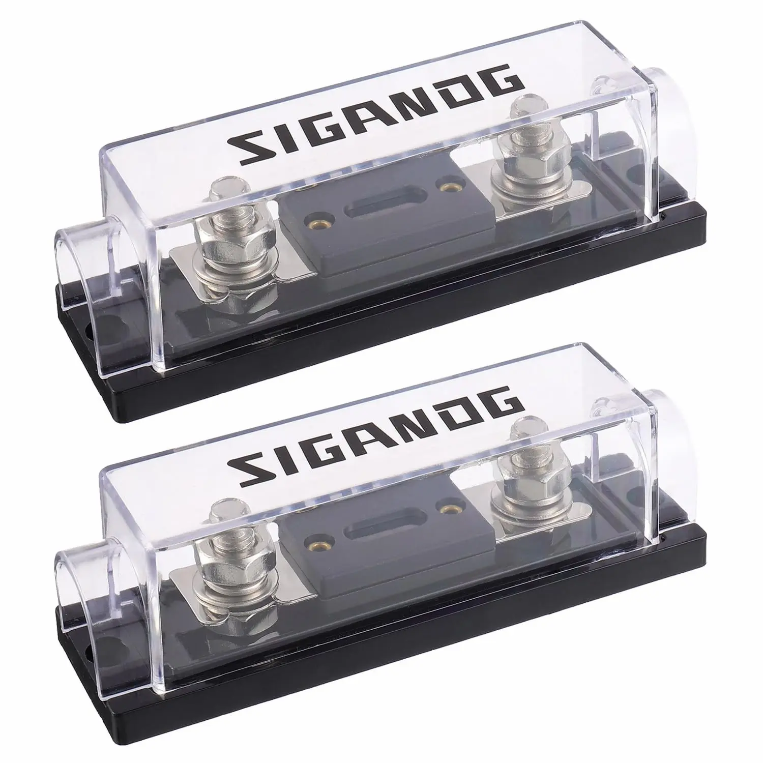 500 Amp ANL Fuse Holder 0/2/4 Gauge Fuse Block with 500A ANL Fuses for Car Audio Truck DIY 2 Pack