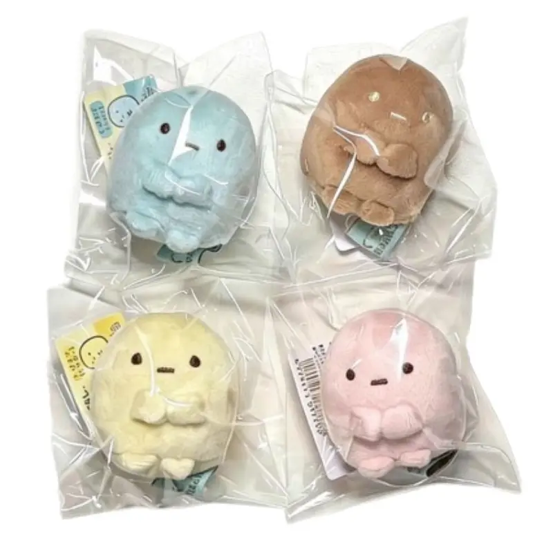 4Pcs Macaron Pastel Mini Cube Plush Doll Set, Cute Pocket Squish Characters Stuffed Pendant, Kawaii Aesthetic Backpack Charm Gift For Girls