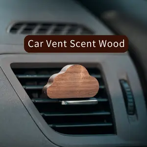 Car Vent Diffuser Wood Mountain Clouds North American Walnut, Dry Odorless Diffuser Cotton, Improve Car Interior Smell