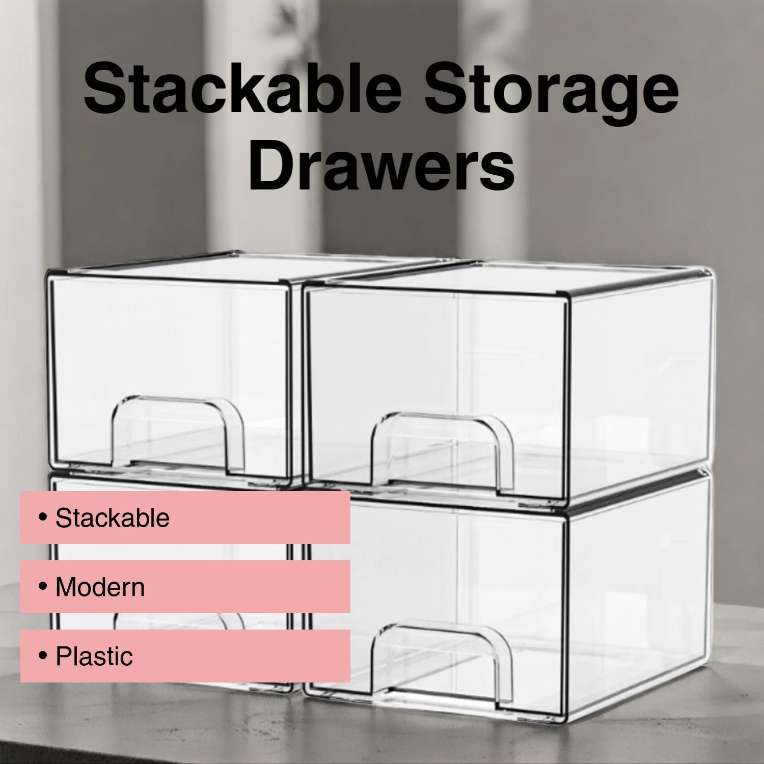 Stackable Bottle Organizer Set, BPA-Free Space-Saving Storage, Ideal for Baby Bottles, Makeup, Bathroom, Food Storage, Best Christmas Gift