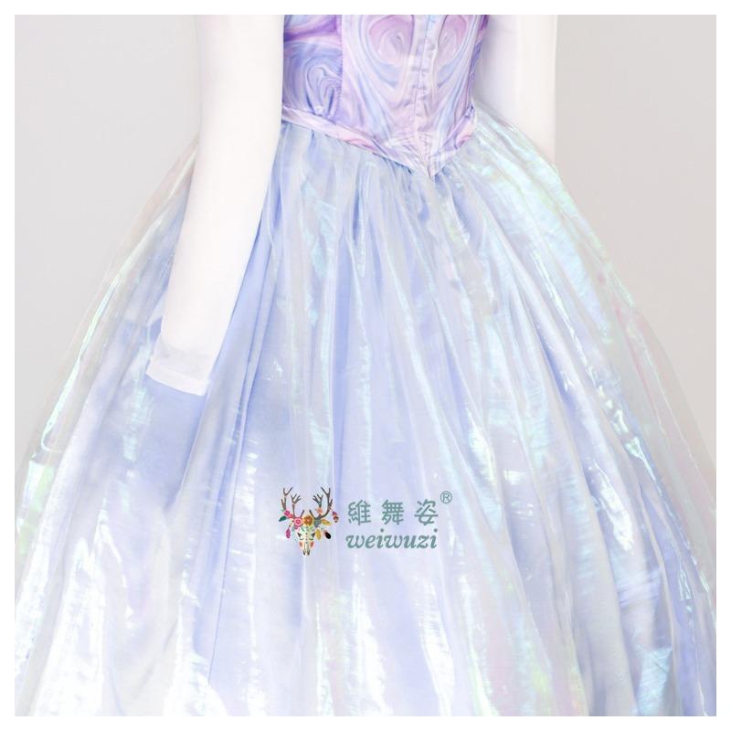 Glinda Movie Wiked 2 Evil Witch Adult Women Cosplay Costume Magic Purple Dress Halloween Party Carnival Masquerade Fancy Outfit