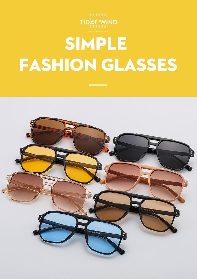 7 Pack Trendy Retro Fashion Sunglasses for Women & Men – 7 Color Versatile Set with UV400 Protection, Lightweight PC Frame & Comfortable Lenses, Stylish Shades for Daily Wear, Parties, Beach & Outdoor Activities