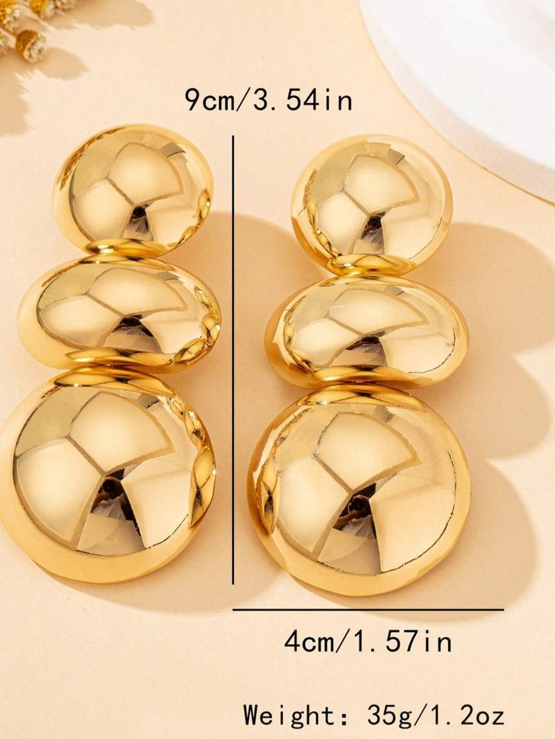 Irregular Ball Design Dangle Earrings, Fashionable Jewelry for Women, Trendy All-match & Exquisite Jewelry for Birthday Gift
