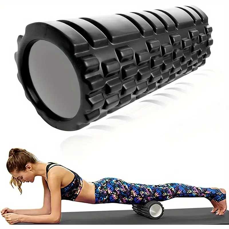 High Density Foam Roller, Trigger Point Massage Roller for Deep Tissue Muscle Recovery, Hollow Yoga Roller for Stretching, Yoga, Fitness & Self Myofascial Release