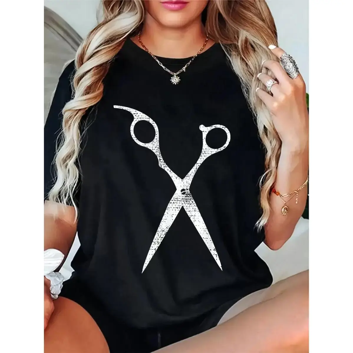100%   Vintage Hairdresser Hairstylist Gift T-Shirt