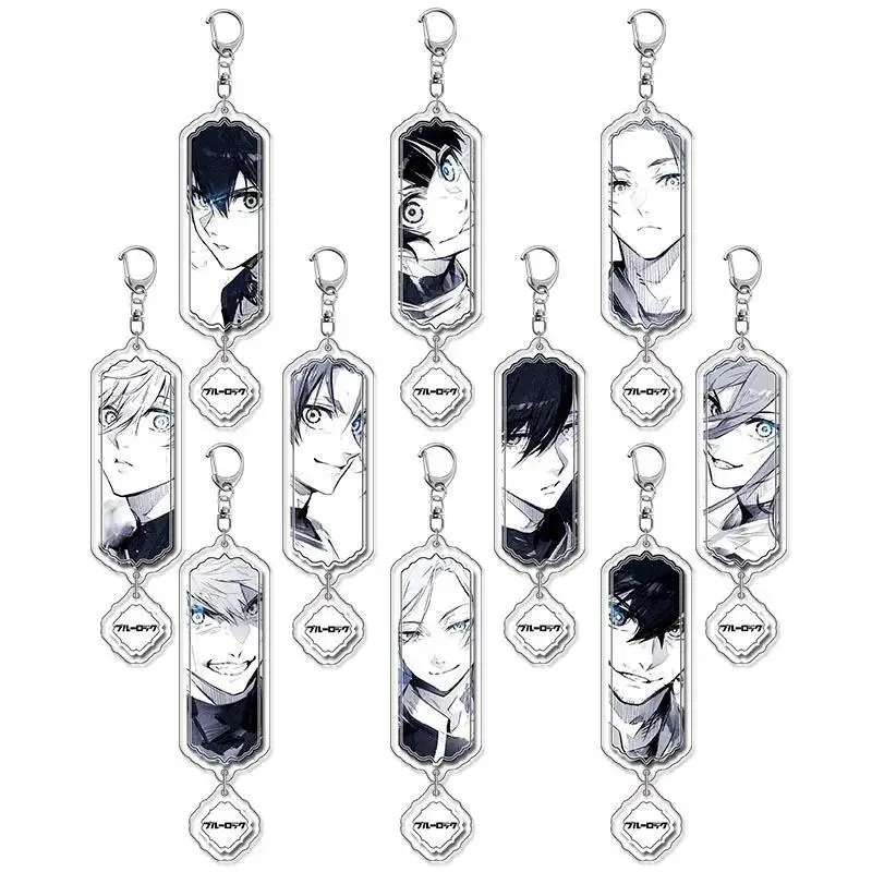 2026 new hot item Cartoon Anime Blue Prison Acrylic Keychain Isagi Yoichi Furuhashi Kaito‌‌ Surroundings Mobile Phone Bag Accessories Gift Pendant