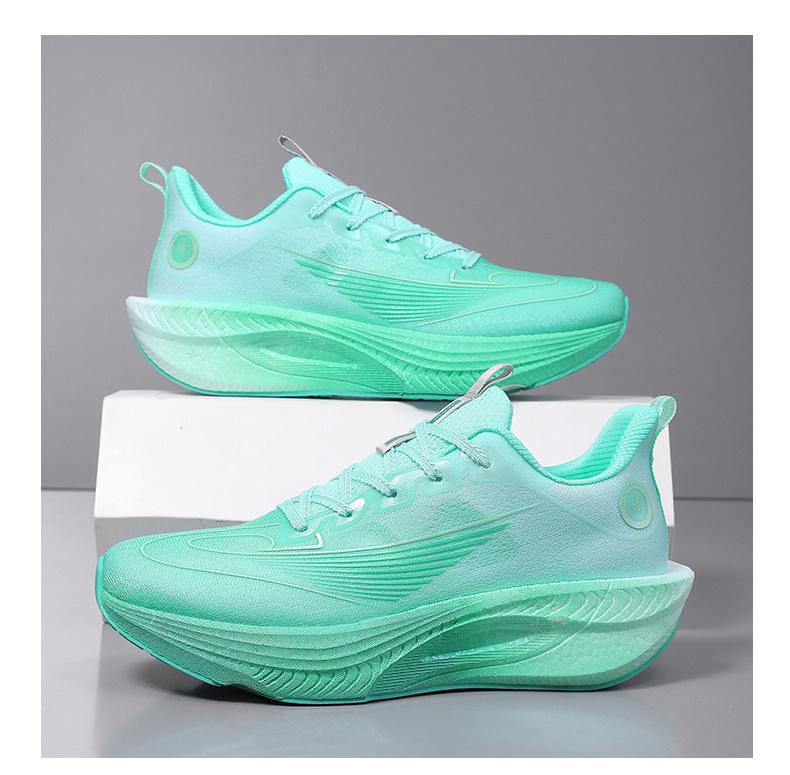 (New)Shoes For Men - Running Shoes For Men Of Large Size, Featuring A Blue And Pink Gradient Breathable Mesh, Shock-absorbing And Anti-slip Sole, And A Lace-up Closed Round Toe Design.These Are Casual Shoes Suitable For Running And Camping