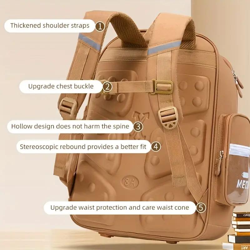 Cute Cartoon Capybara Backpack - Large Capacity Multi-Pocket School Bag with Adjustable Straps, Durable, and Design Students, Casual Daypack |       Design |       Zippered Backpack, School Backpack Girl, Backpack Teenager, Capibara