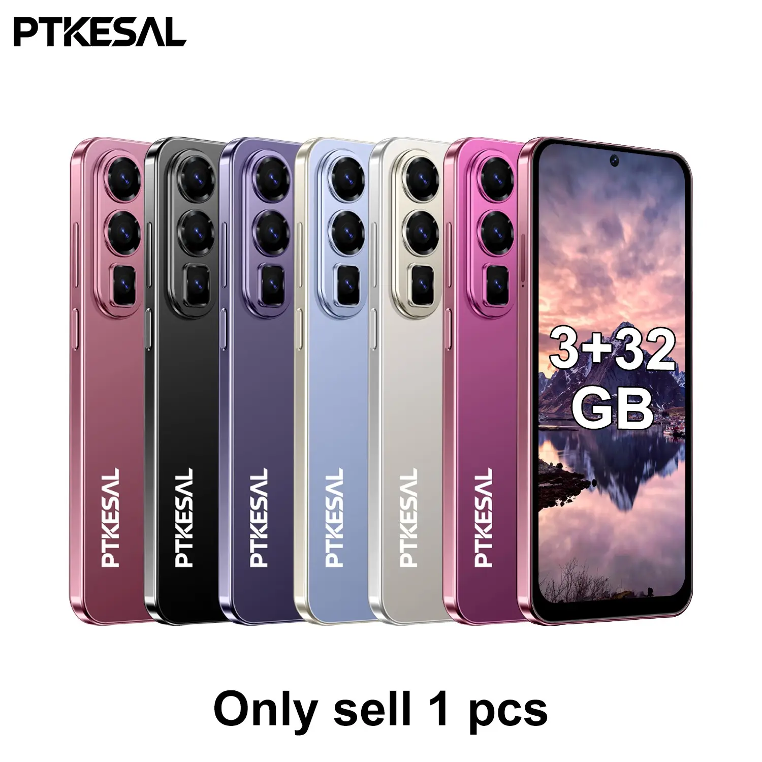 PTKESAL-26 Ultra Dual Card Dual Standby Smartphone 4G Global Network 6.56 inch 3+32GB Memory 2+5MP Camera 3500mAh Battery Android 10.0