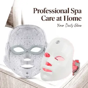 7-Color LED Red Light Therapy Mask - Cordless, Rechargeable, Adjustable Facial Beauty Device, Sensitive Skin-Friendly, Ideal Gift