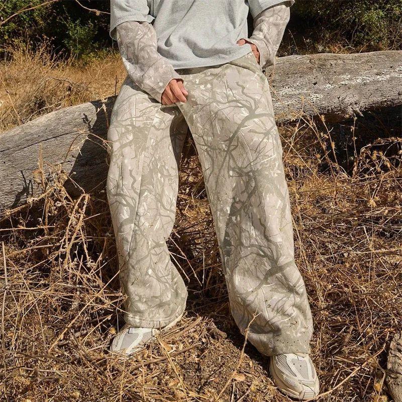 Baggy Camo Sweatpants Y2k StreetwearOversized Camouflage Pants