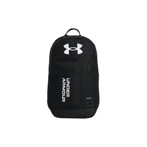 Under Armour UA Halftime Polyester Training Backpack for Men and Women, Zip-Up Sporty Style in Black