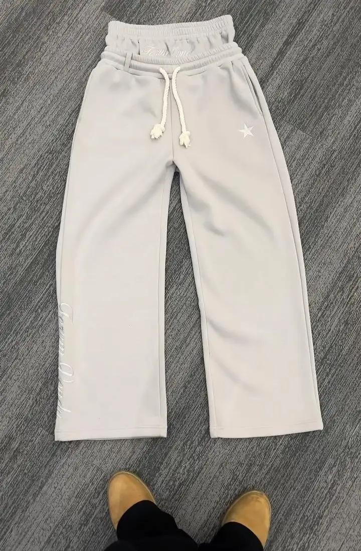 New2025 Baggy Double Waist Sweatpants - Waisted Sweatpants Workout Active Joggers Pants Casual