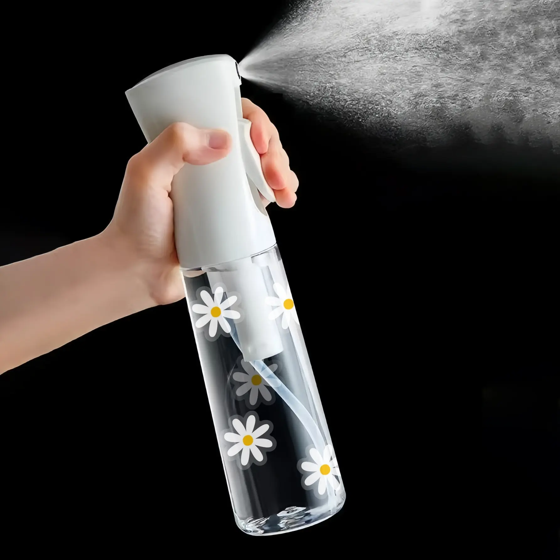 1pc hair spray bottle, Mist 200/300ml high-pressure continuous white automatic superfine spray bottle, hair tools, suitable for bathrooms, bedrooms, kitchens, dressers, beauty salons, hair salons and other places, hair products and accessories