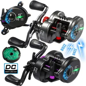 DC Round Baitcasting Fishing Reel Ultralight 5+1BB  7.2:1 Gear Ratio B DC Baitcaster Reel Smooth and Sensitive Trolling Fishing Reel for Freshwater Saltwater Fishing