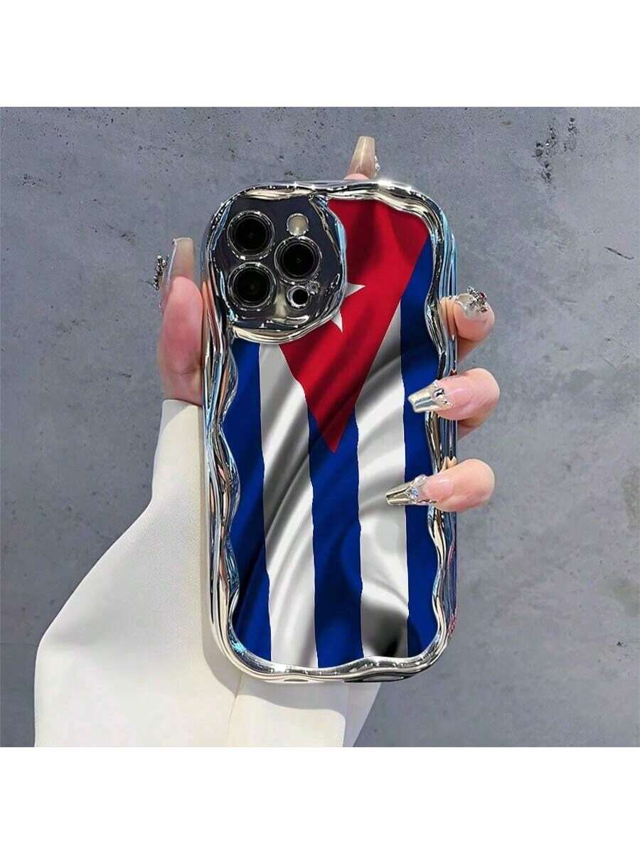 Cuban Flag Mobile Phone Case, Designed With Vibrant Colors And A Star Emblem, Suitable for iPhone17/iPhone17 air/iPhone17 pro/iPhone17 pro max/16 Pro Max/15 Pro Max/14 Pro Max/13 Pro Max/12 Pro Max/11 Pro Max , Compatible With Samsung Galaxy Series A54/A5