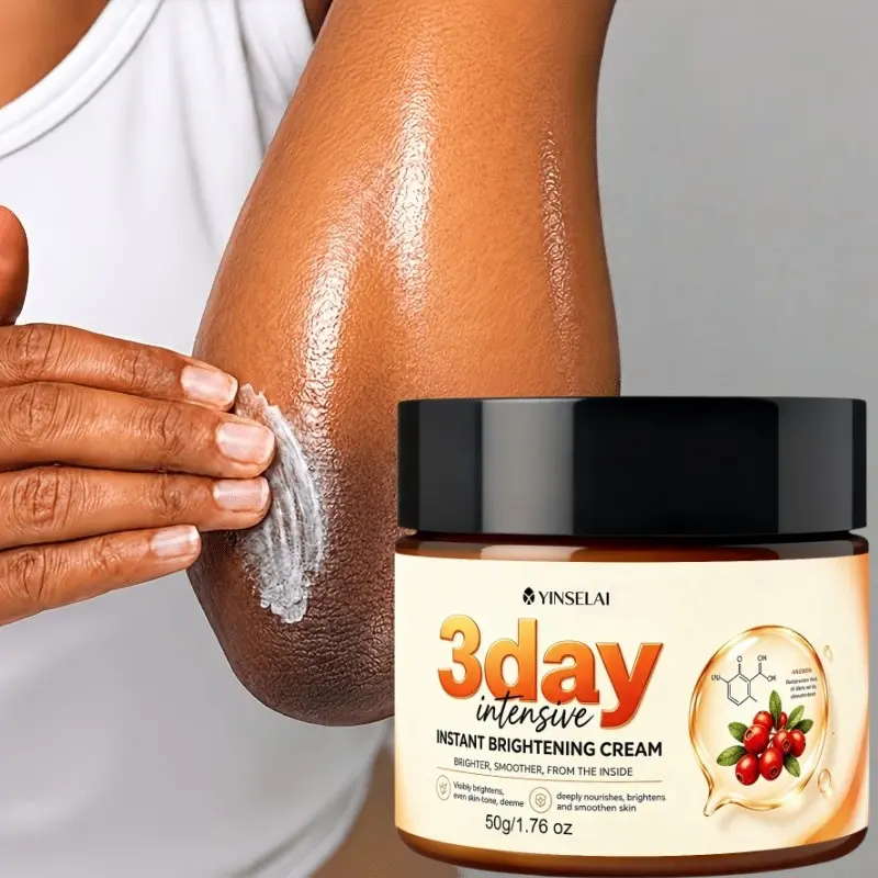3-Day Intensive Instant Brightening Cream, Fade Dark Spots, Arbutin Niacinamide Retinol Collagen, for Body Neck Underarm Elbow