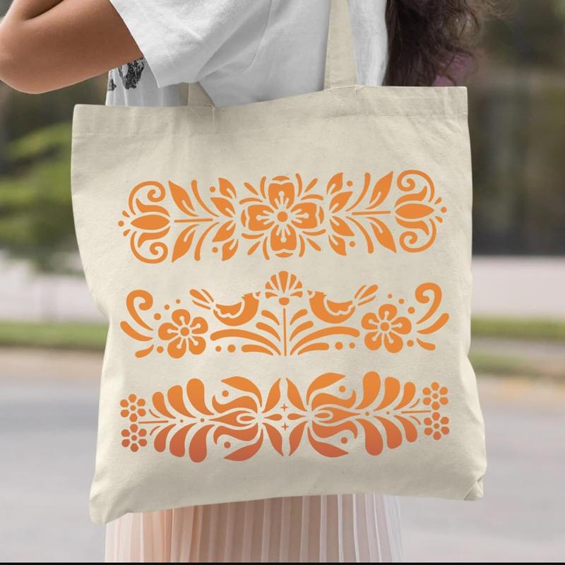 Talavera Stencil  Tile Stencil Floral Folk Mexican Stencils for Painting on Wall Floor Furniture  Home Decor