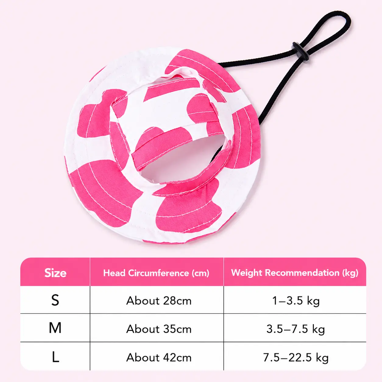 Cow bucket hat pink-2-Pack