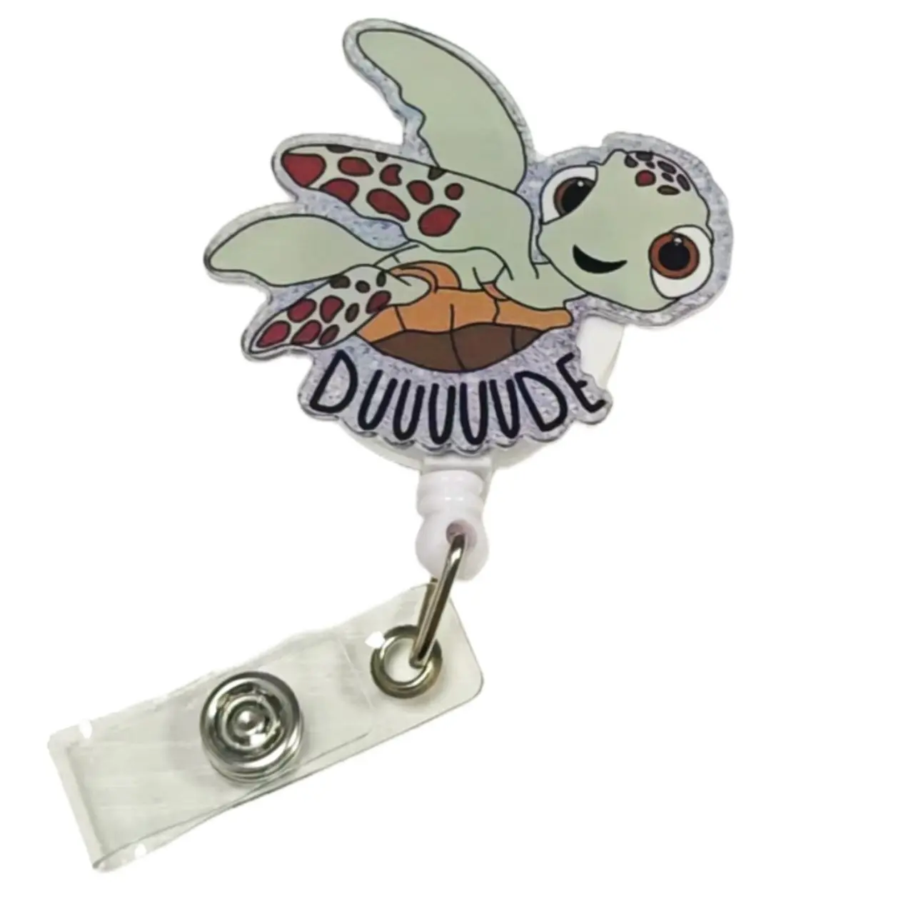 Funny Turtle Badge Lanyard, Badge Accessories, Adjustable, Ideal for Nurses, Doctors, Medical Staff, Nursing Students, Cute Pediatric Nurse Badge, Return to School Essential