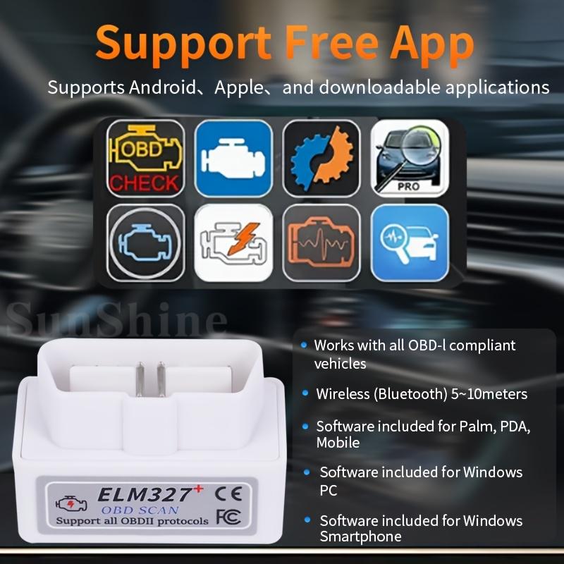 Wireless OBD2 Car Code Reader - Engine Fault Diagnostic Tool for iOS & Android