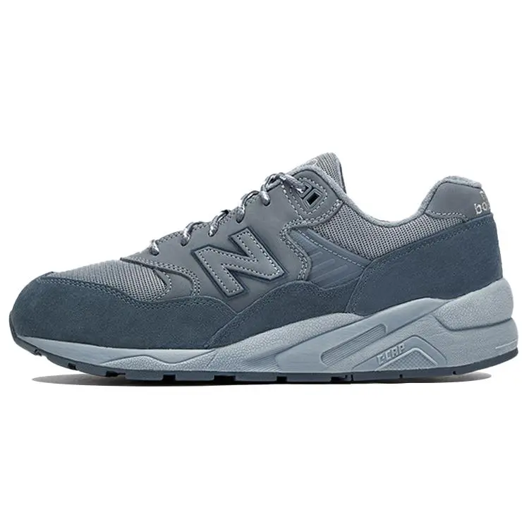 New Balance NB 580 Retro Running Shoes for Men and Women – Mesh and Leather with Cushioning, Durability, and Breathability in Mist Blue Verifiable, with credentials and supporting global authentication