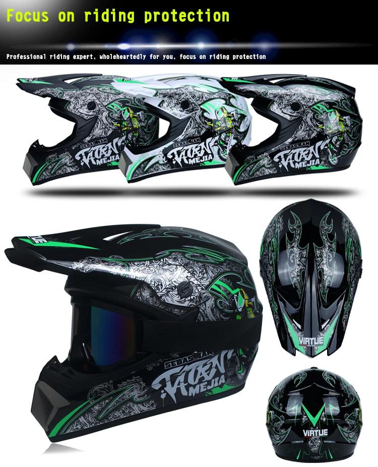 Safety Motocross Helmet Casco Motocross Bicycle Downhill Capacete ATV Cross Helmet Child Motorcycle Helmet Dot Abs 1KG Unisex