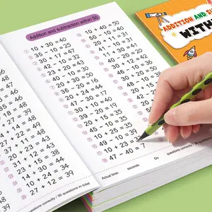 Kindergarten Math Workbook, Addition & Subtraction Practice Book, Numbers 10-100, Special Training Exercise Book, Early Learning Tool