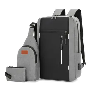 Business travel backpack set Large capacity 16 inch laptop bag Oxford cloth breathable curved shoulder strap Multifunctional student bag