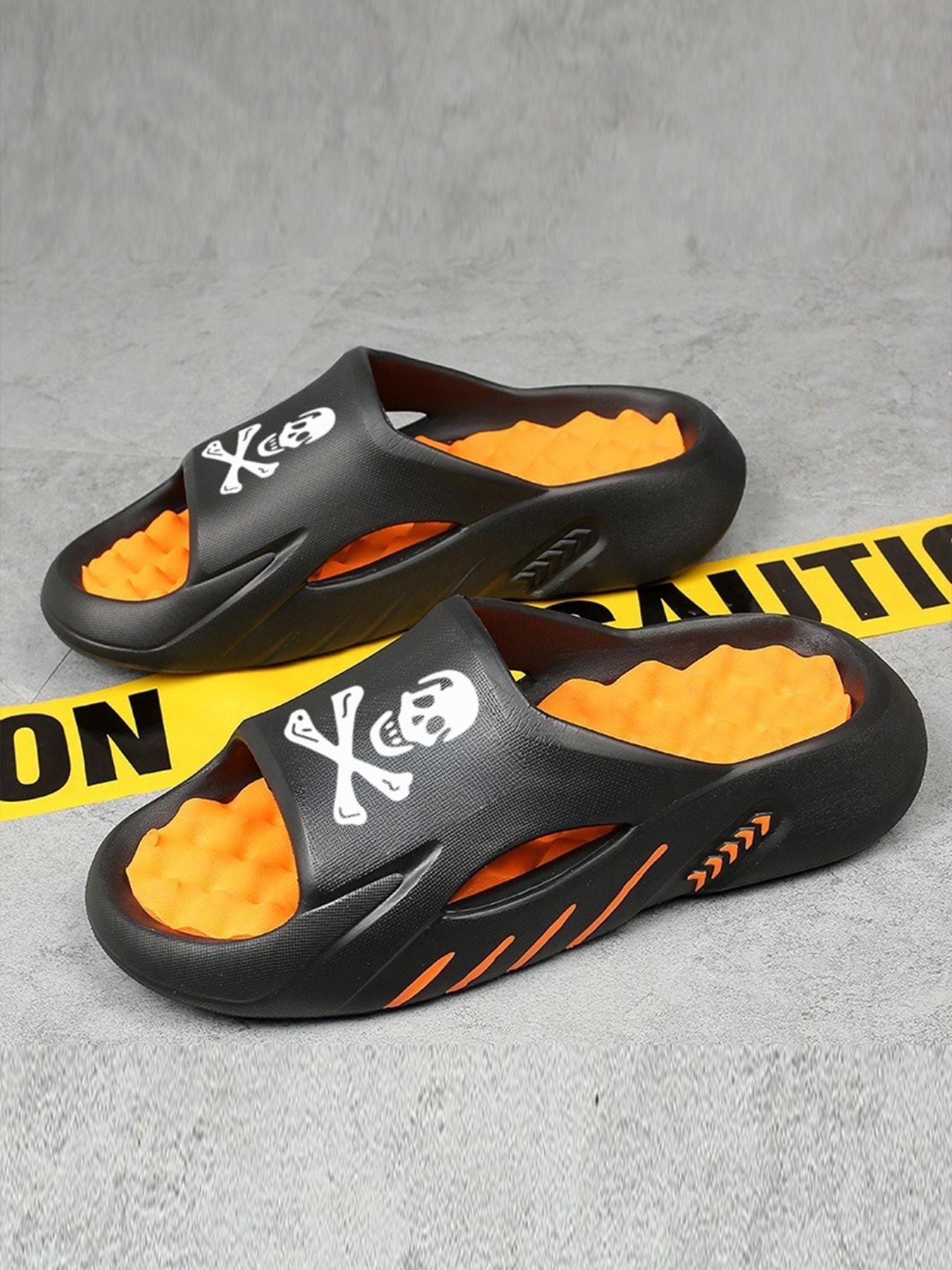 Men's EVA casual massage sandals, EVA beach shoes of the same color for men and women, suitable for beach, shower, non-slip indoor and outdoor walking, breathable, thick sole and massage design, outdoor sandals, Slipper, holiday gifts