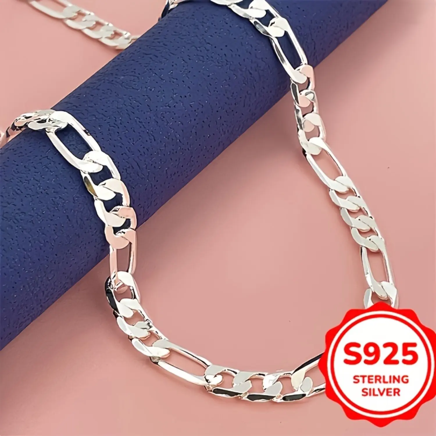Women's 925 Silver Dainty Necklace, Elegant Fichu Chain Style, Nickel-Free Sports & Outdoor Accessory for Daily Wear & Special Occasions