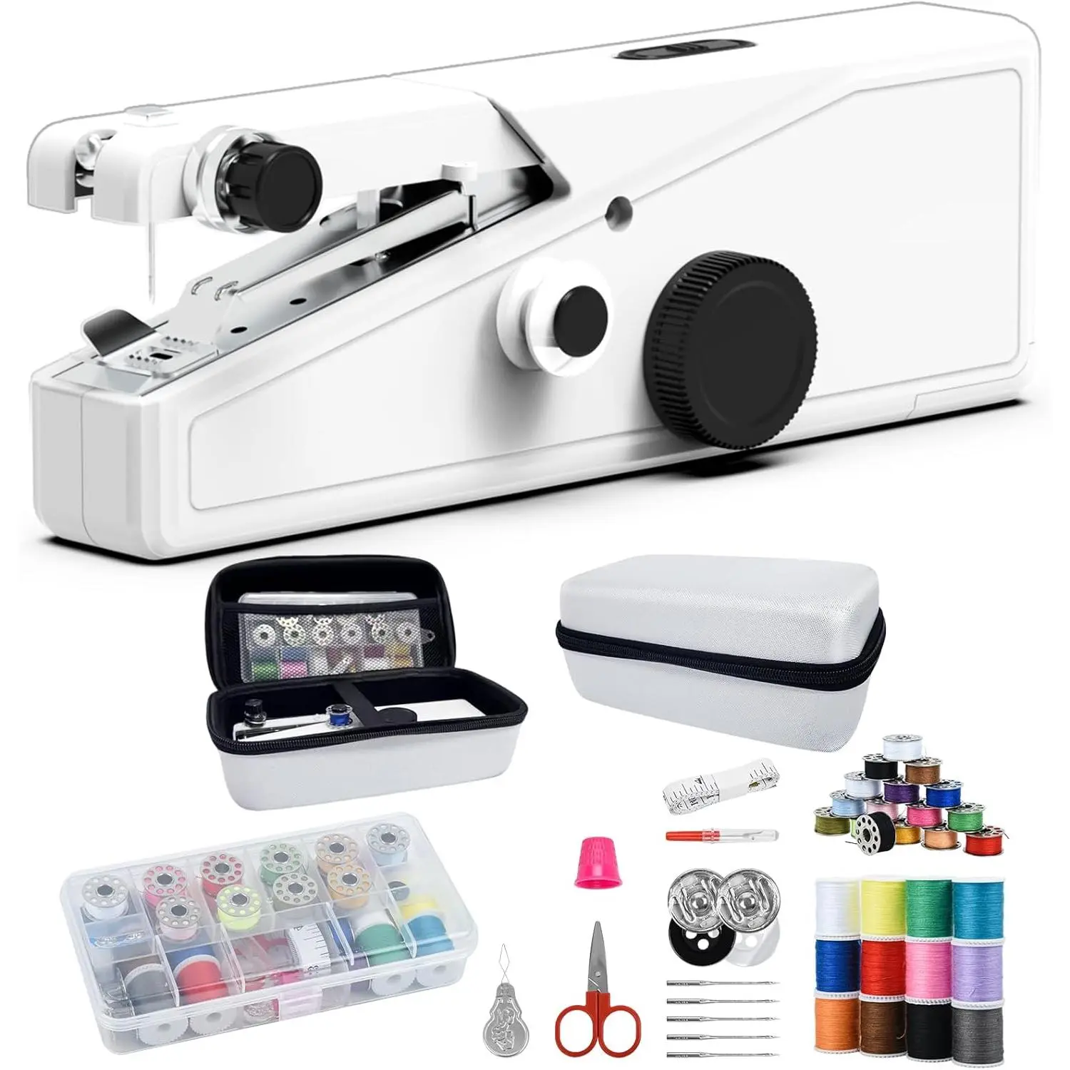Handheld Sewing Machine For Beginners, Mini Sewing Machine Portable, Easy To Use & Includes Sewing Kit, DIY Projects at  or  the Go, Sewing Machine for Adults and Beginners.White