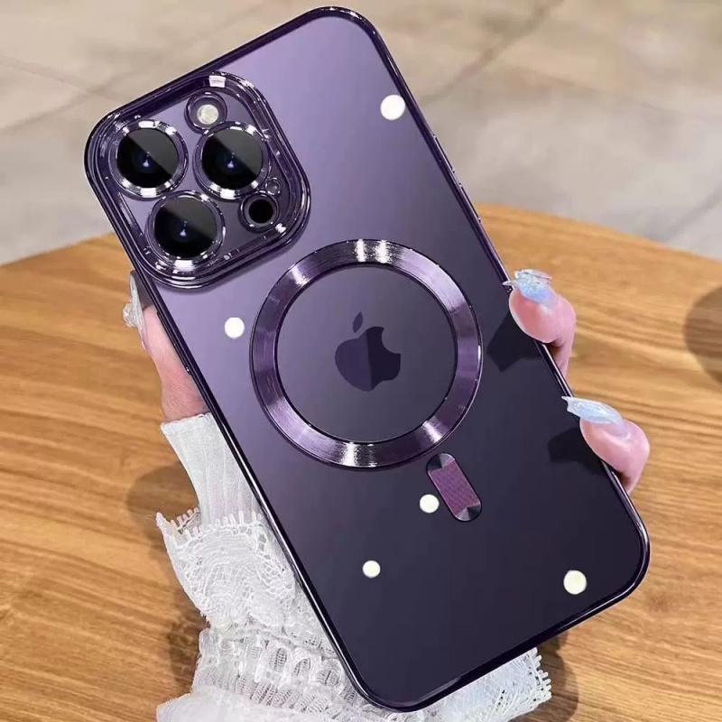 [Free!!Ship!] 360 °   Rugged Transparent Case for iPhone 17 Pro Max 16 15 Plus Magsafe Military Shockproof Cover with HD Screen Protector TPU Clean Phone Bumper