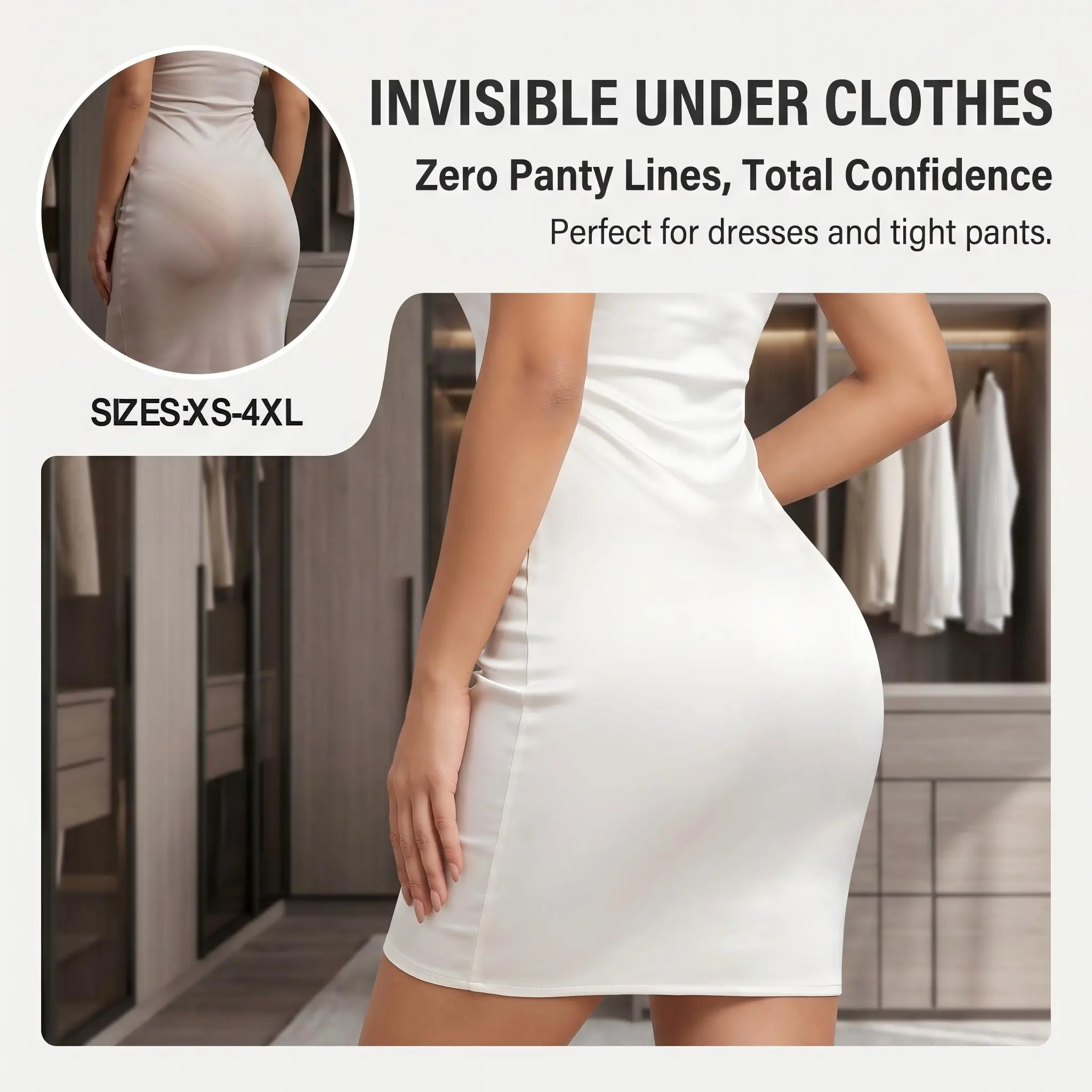 High Waist Tummy Control Shapewear Shorts For Women 4 Fish Bone Anti Rolling Down Butt Lifter 3D Hip Enhancer Seamless Mid Thigh Waist Trainer Compression Shaper For Daily Wedding Postpartum Wear belly High-Waist luxury