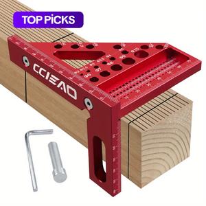 3d multi-angle carpenter square scriber, drawing line ruler, high precision woodworking square protractor for carpenters, construction, craftsmen and diy, tool, heavy duty, industrial, hardware, cool gadgets