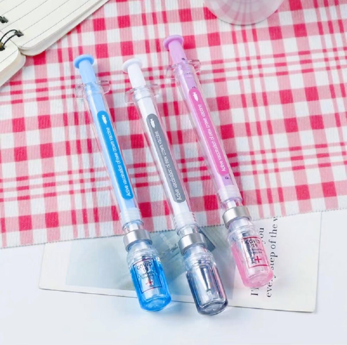 2026 Viral Syringe Pen  | Colorful 0.5mm | Student Creative Stationery