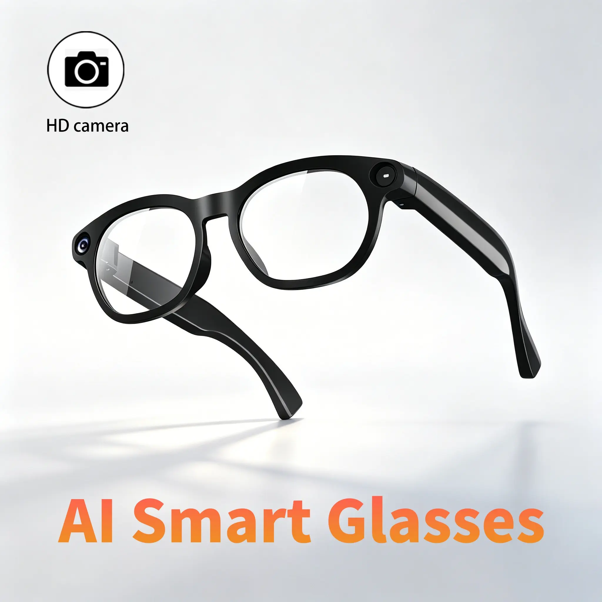 2026 Upgrade Cy03 Smart Glasses, HD Camera, Photo, Video, Audio, Chatgpt Call, Music, Touch Control, 290mah Battery, WiFi Ai Translator