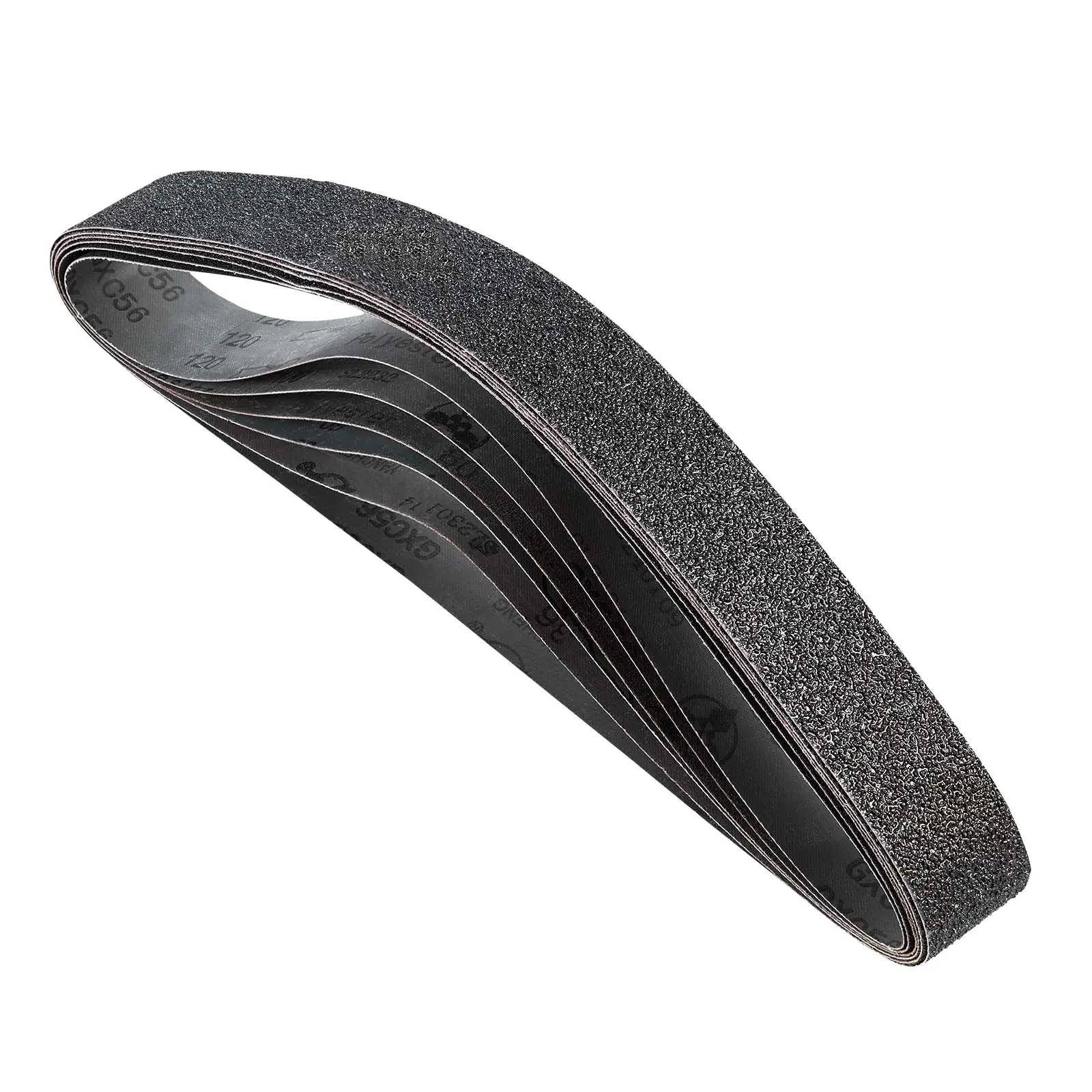 VEVOR Sanding Belts, 2x 42-inch Belt Sander Sanding Belts, 6 PCS (Each of 36 40 60 80 100 120 Assorted Grits) Silicon Carbide for Knife Sharpening, Metalworking, Composites, Plastic Finishing