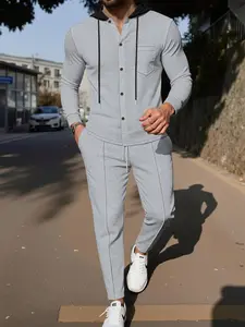 Men's New Arrival Suit Set, Christmas Gift, Friday Sale, Spring Summer Fall Clothing, Jogging Set, Elastic Pants, Fashion Top Set