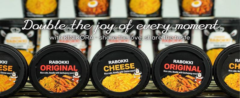Cheese Flavor Instant Rabokki (2 Cups)  Korean Ramen  Tteokbokki Quick Street Food